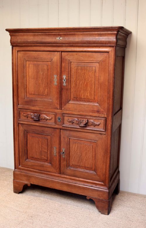 fig 1. French Oak Housekeepers Cupboard