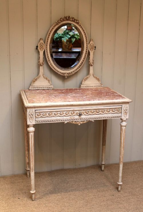 French Original Painted Dressing Table
