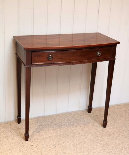 fig 1. Mahogany Bow Front Table