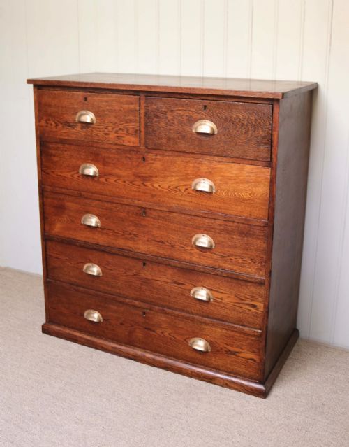 Substantial Oak Chest of Drawers