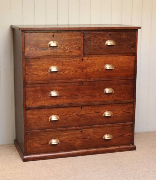 fig 1. Substantial Oak Chest Of Drawers