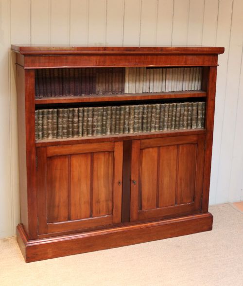 Late Victorian Mahogany Open Bookcase