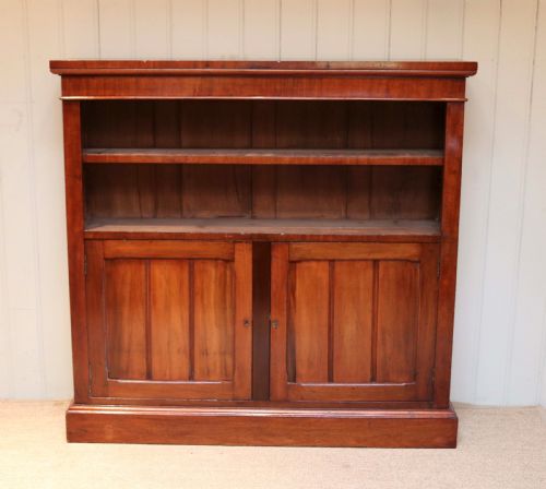 fig 1. Late Victorian Mahogany Open Bookcase