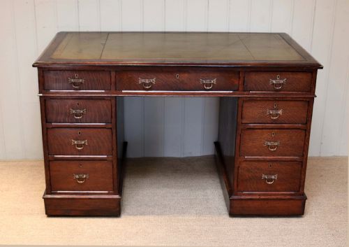 Oak Pedestal Desk