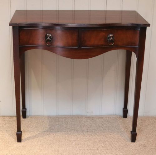 fig 1. Mahogany Serpentine Front Side Table