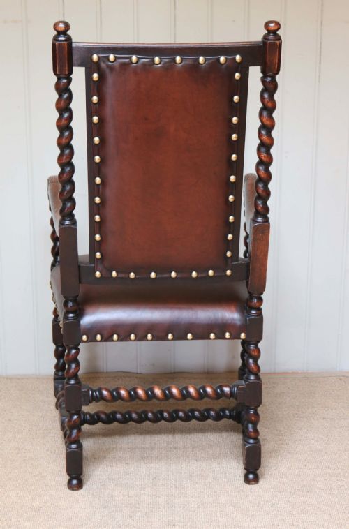 OAK AND LEATHER CHAIR - ADDITIONAL PHOTO 6