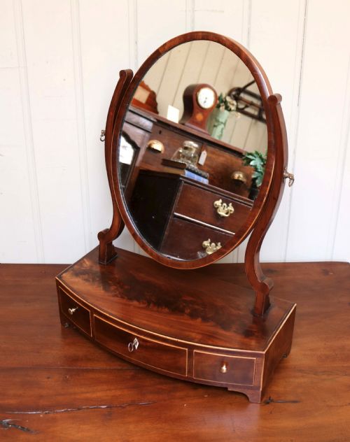 fig 1. Victorian Mahogany Dressing Table Mirror