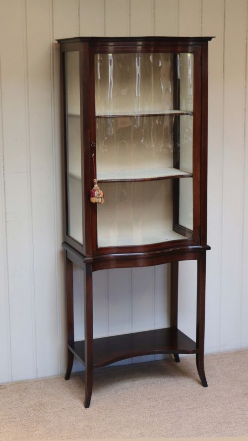 fig 1. Edwardian Serpentine Front Display Cabinet