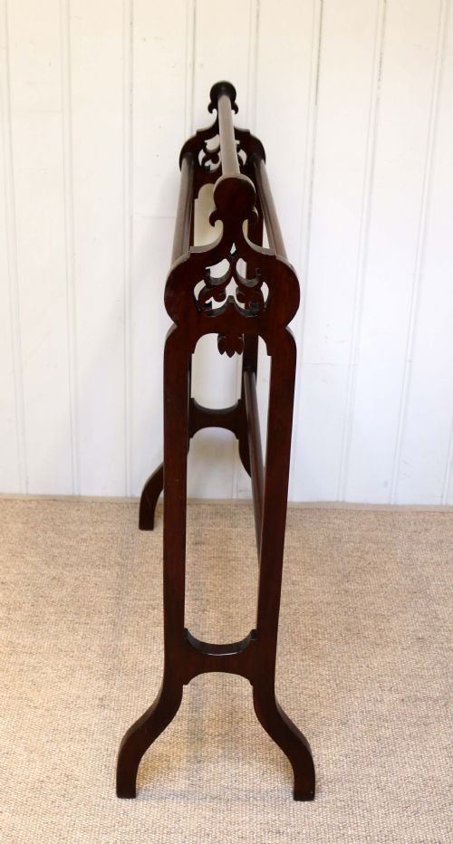 Victorian Mahogany Towel Rail