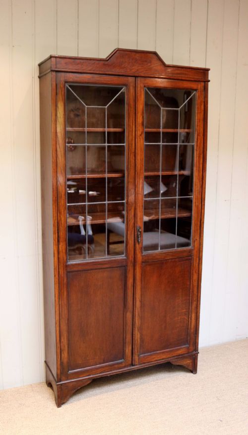 fig 1. Oak Art Deco Cabinet Bookcase