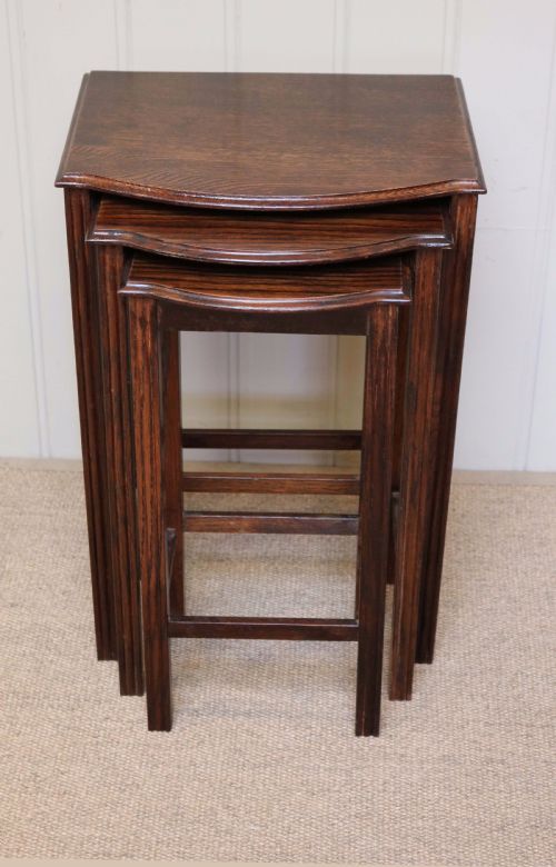 1920s Oak Nest of Tables
