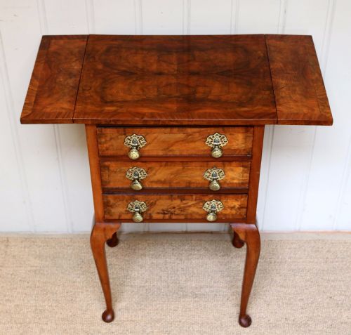 Walnut Drop Leaf Side Table
