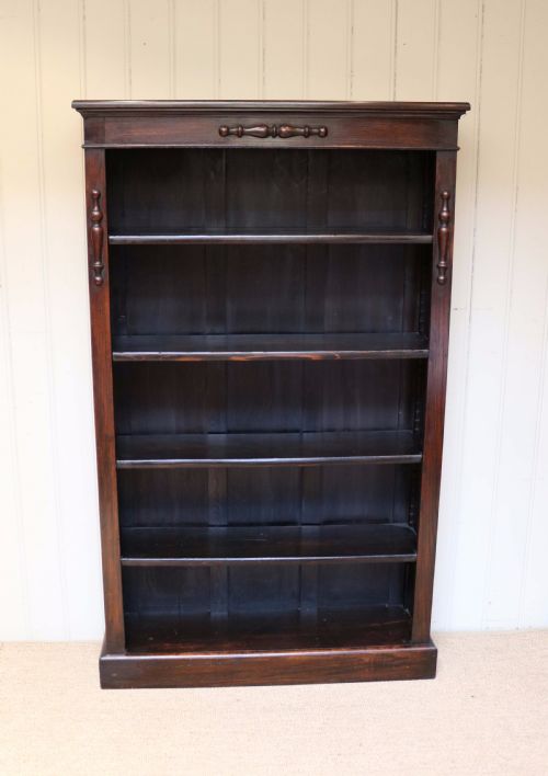 fig 1. Dark Oak Tall Open Bookcase