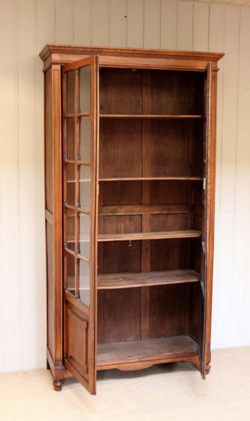 fig 1. Tall Beechwood Cabinet Bookcase