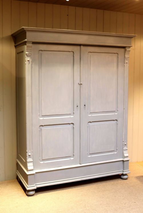 Large Painted Two Door Wardrobe