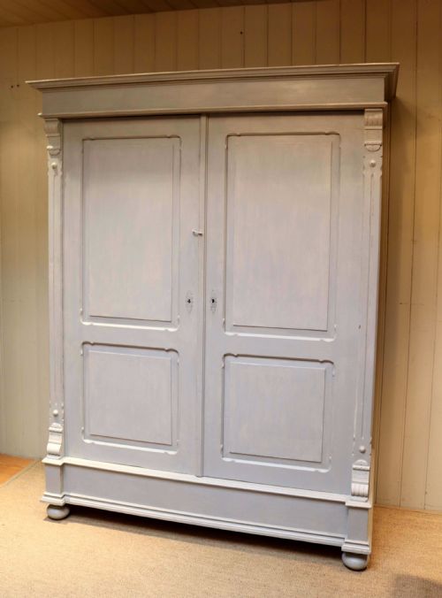 fig 1. Large Painted Two Door Wardrobe