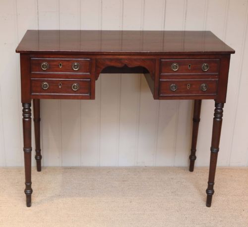 Victorian Mahogany Kneehole Side Table