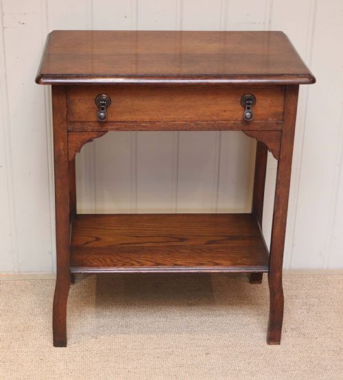 Low Oak Side Table