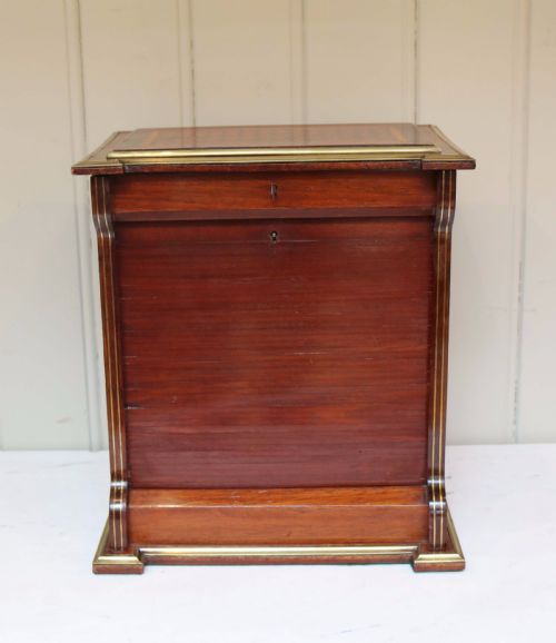 fig 1. Mahogany And Satinwood Stationery Cabinet 