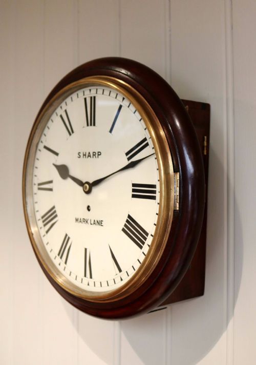fig 1. Mahogany Fusee Dial Clock