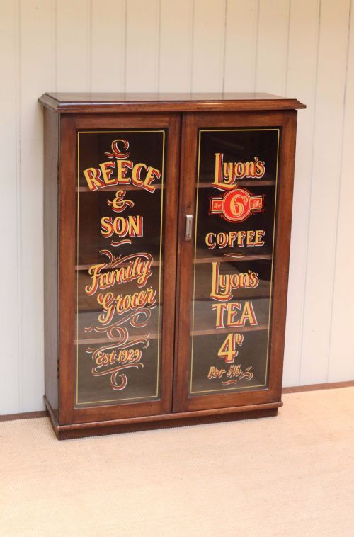 Mahogany Two Door Shop Display Bookcase
