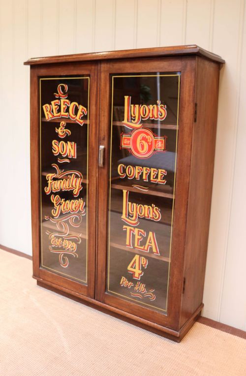 fig 1. Mahogany Two Door Shop Display Bookcase