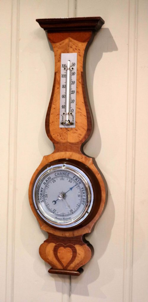 fig 1. Arts And Crafts Style Banjo Barometer