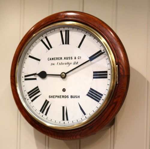 12"Solid Oak Dial Clock