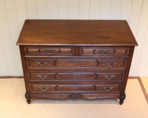 fig 1. Substantial French Dark Oak Chest Of Drawers