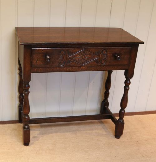 fig 1. Oak Side Table