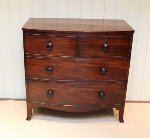 Bow Front Mahogany Chest of Drawers