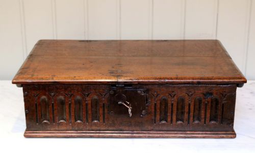 Early 18th Century Oak Bible Box