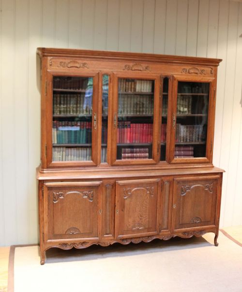 French Oak Cabinet Bookcase