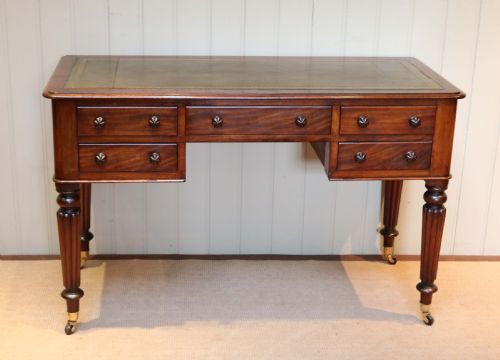 Mahogany Leather Top Desk