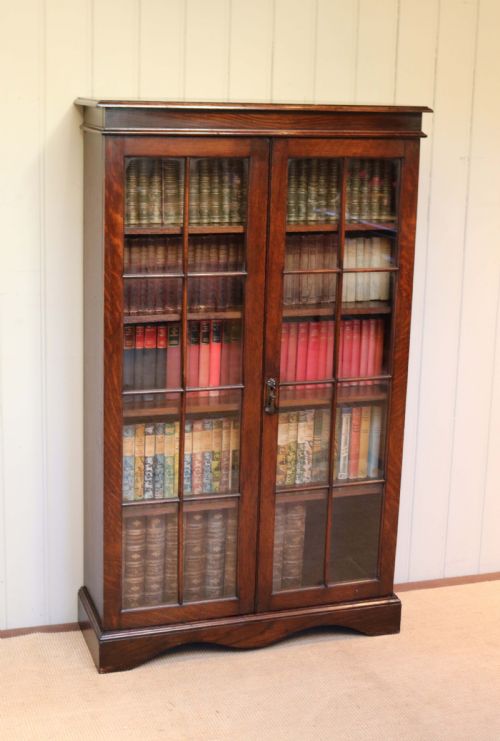 Oak Glazed Bookcase
