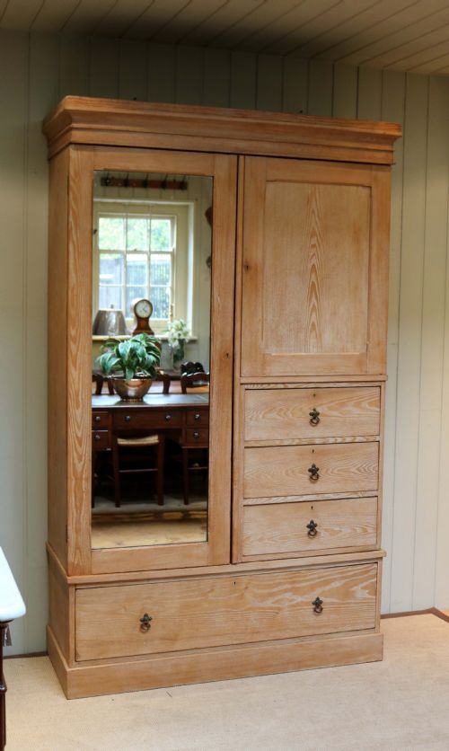 Edwardian Ash Beaconsfield Wardrobe