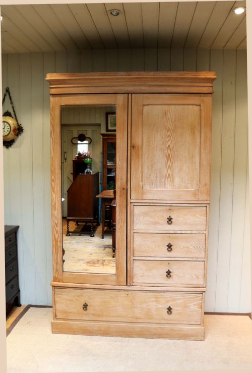fig 1. Edwardian Ash Beaconsfield Wardrobe
