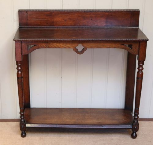 Oak Two Tier Hall Table
