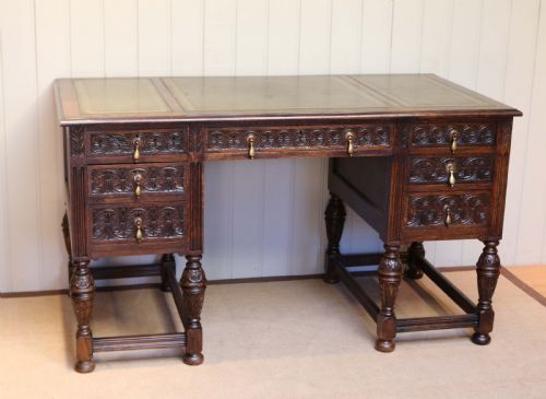 Substantial Dark Oak Desk