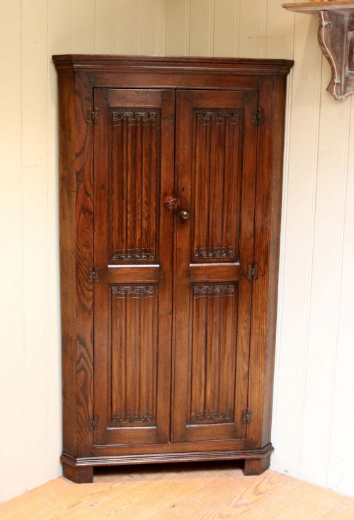 Oak Corner Cupboard