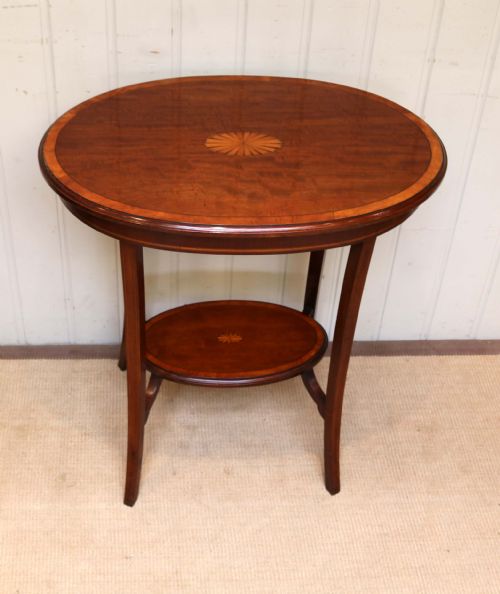 Edwardian Oval Inlaid Mahogany Table