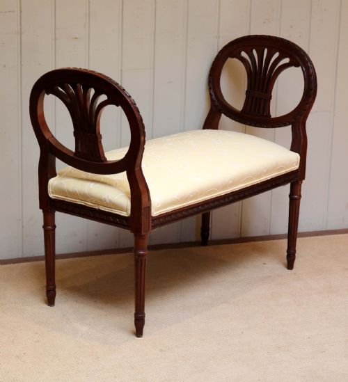 French Walnut Window Seat