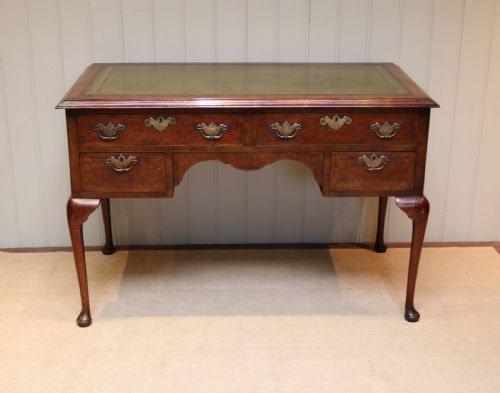 Walnut Kneehole Writing Desk