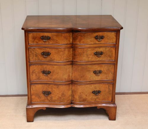 Walnut Serpentine Front Chest of Drawers