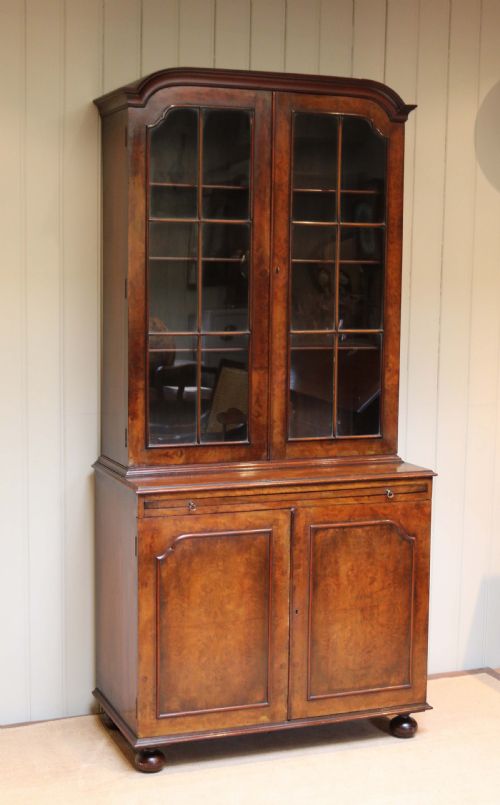 fig 1. Walnut Cabinet Bookcase