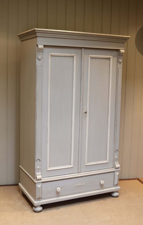 Late 19th Century Continental Painted Wardrobe