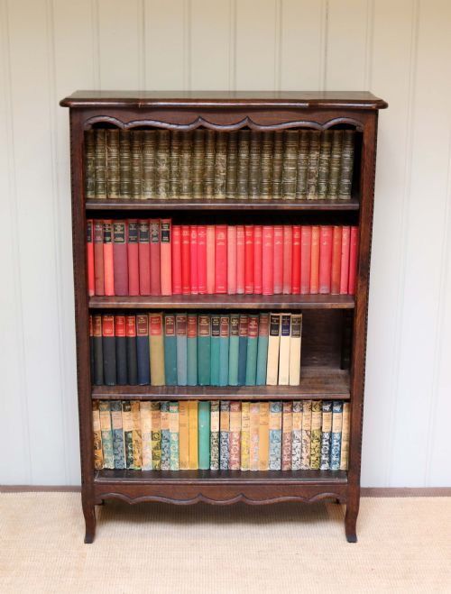 French Oak Open Bookcase