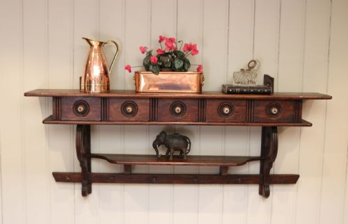 French Oak Wall Shelves