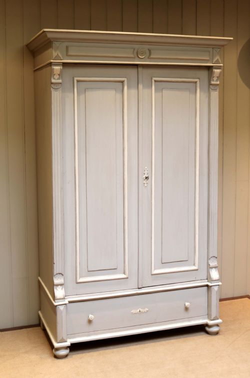 fig 1. Continental Painted Two Door Break Down Wardrobe