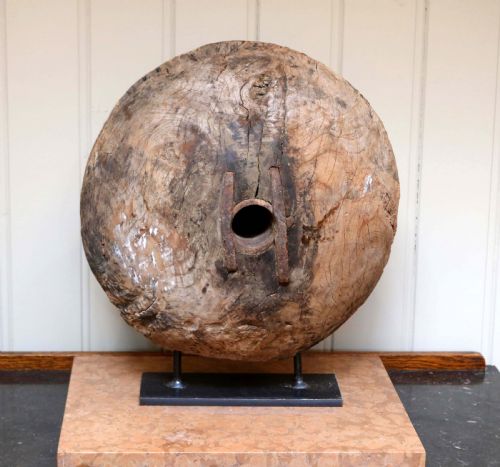 Reclaimed Wooden Colonial Industrial Pulley